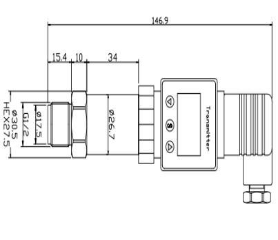 Détecteur de pression de diaphragme à décharge ODM 0~35Kpa~35MPa Transmetteur de pression de silicium diffusé 0